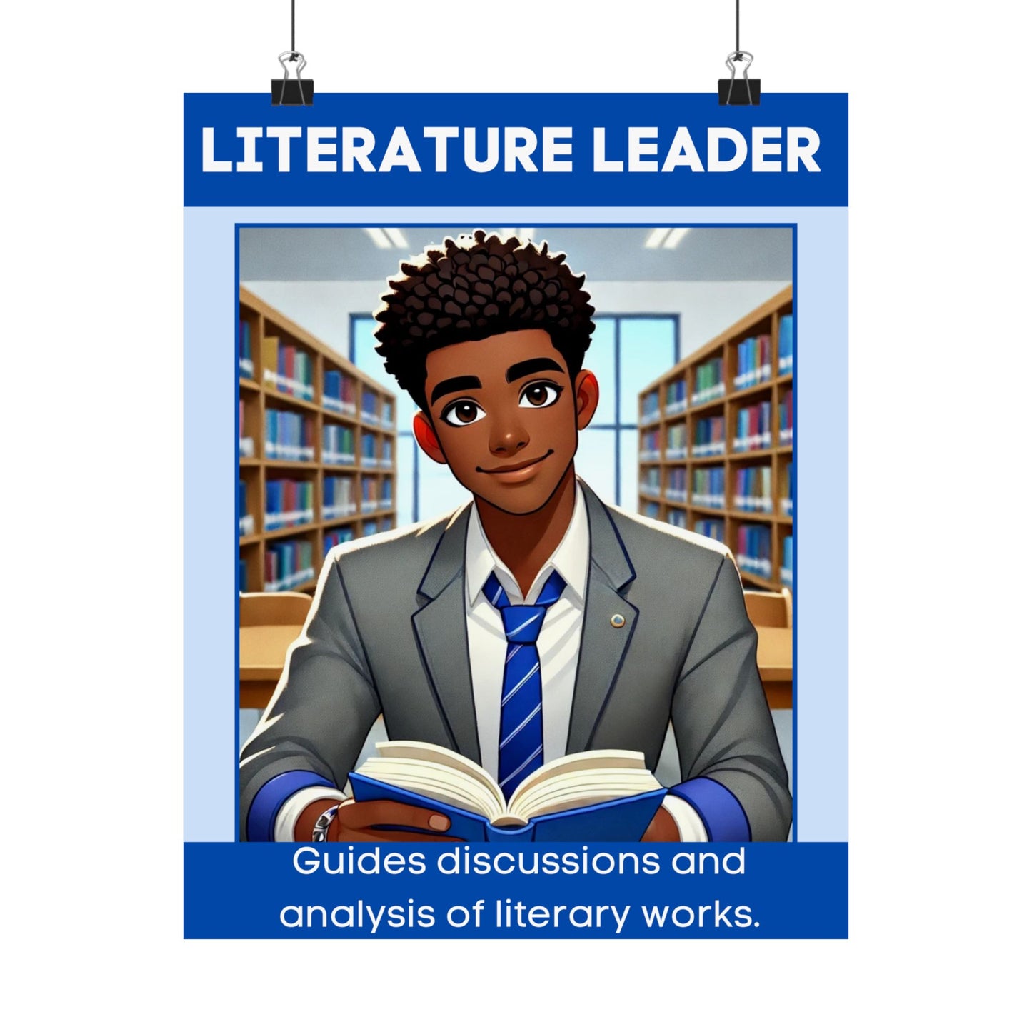 Liam - Literature Leader Poster