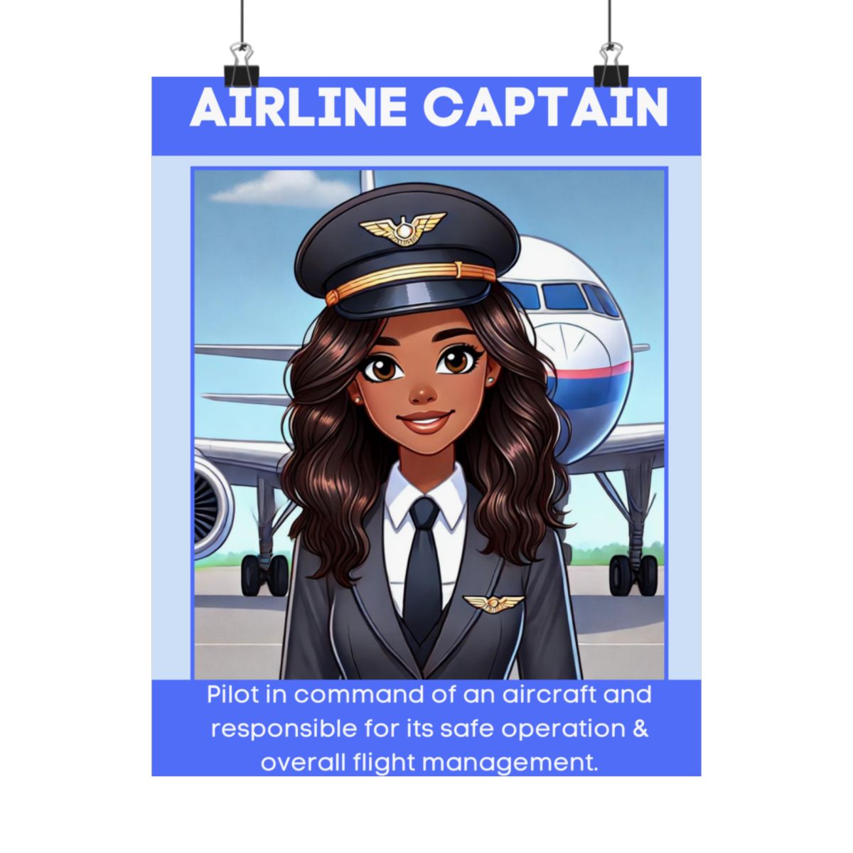 Airline Captain - Digital Poster