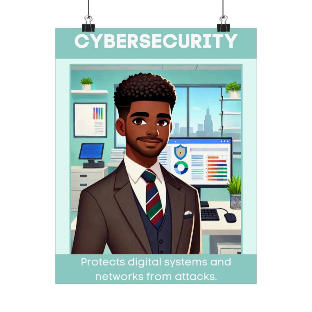 Cybersecurity - Digital Poster