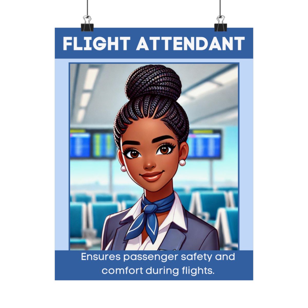 Flight Attendant - Digital Poster