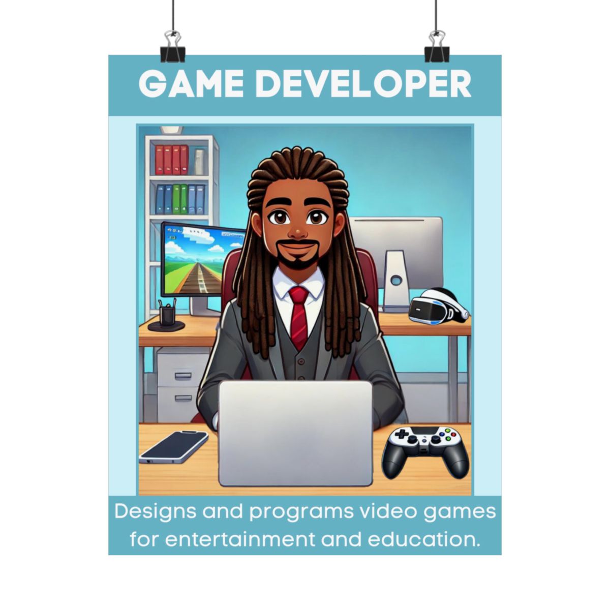 Grayson - Game Developer Digital Poster