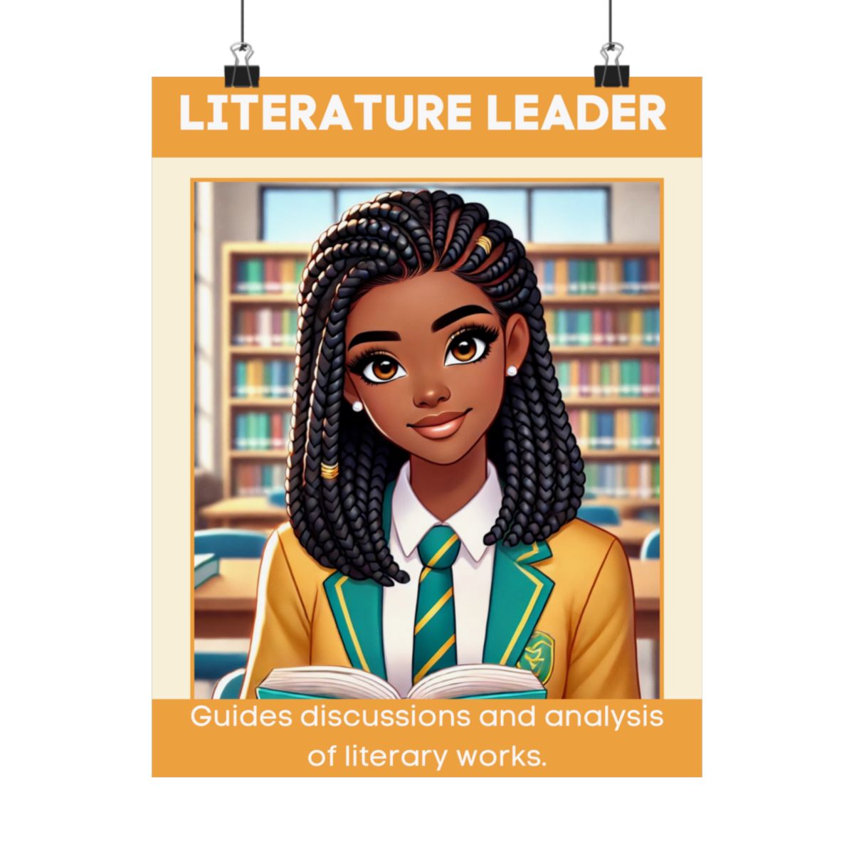 Lisa - Literature Leader Digital Poster
