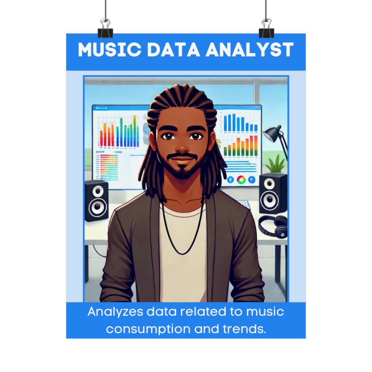 Music Data Analyst - Digital Poster