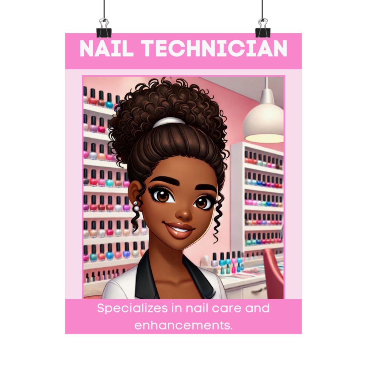 Nail Technician - Digital Poster