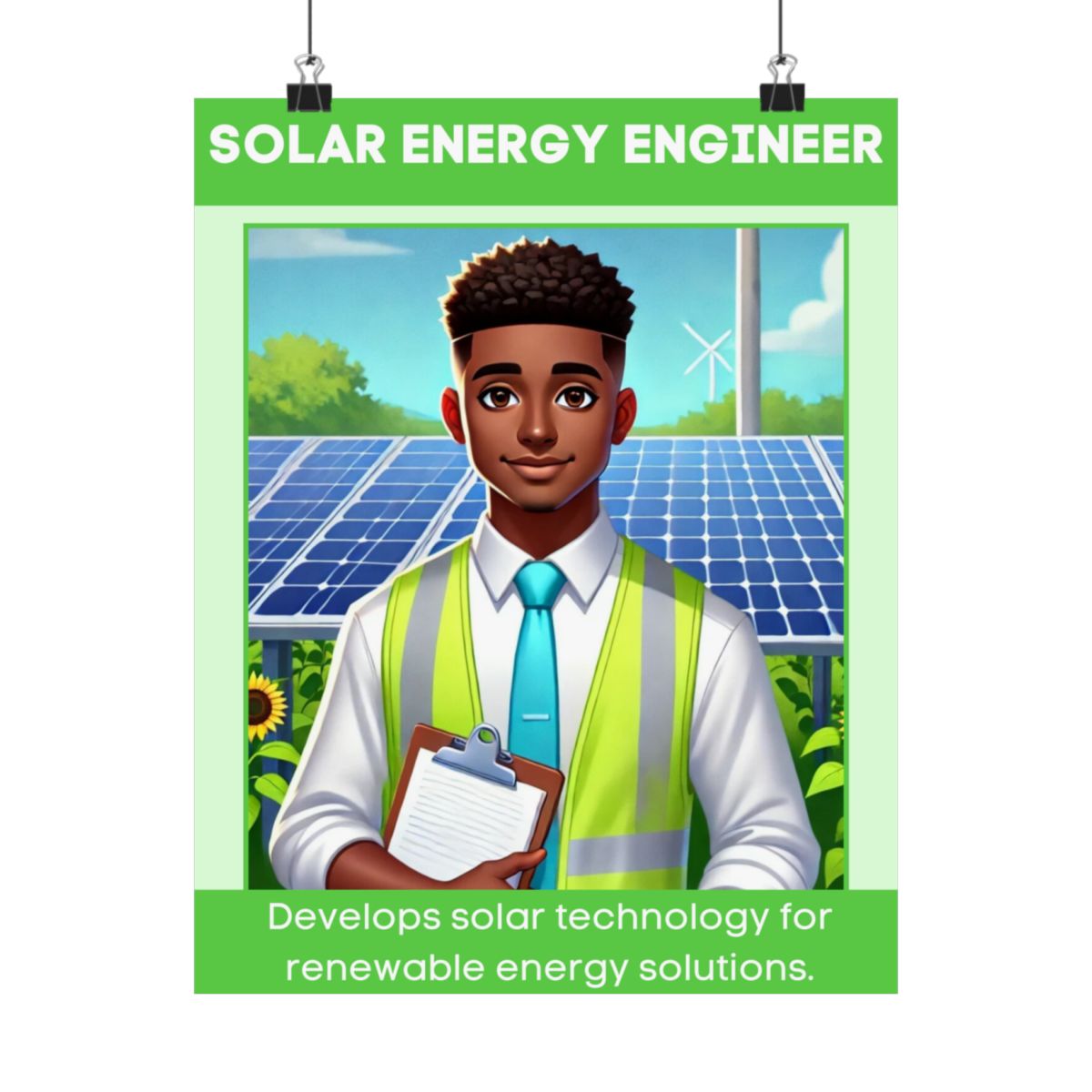 Solar Energy Engineer - Digital Poster