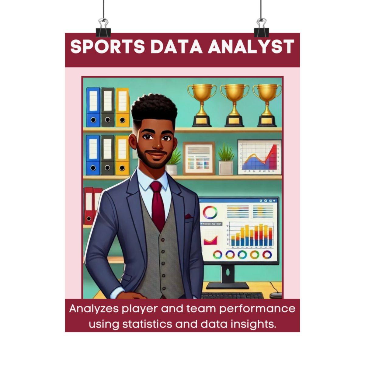Sports Data Analyst - Digital Poster