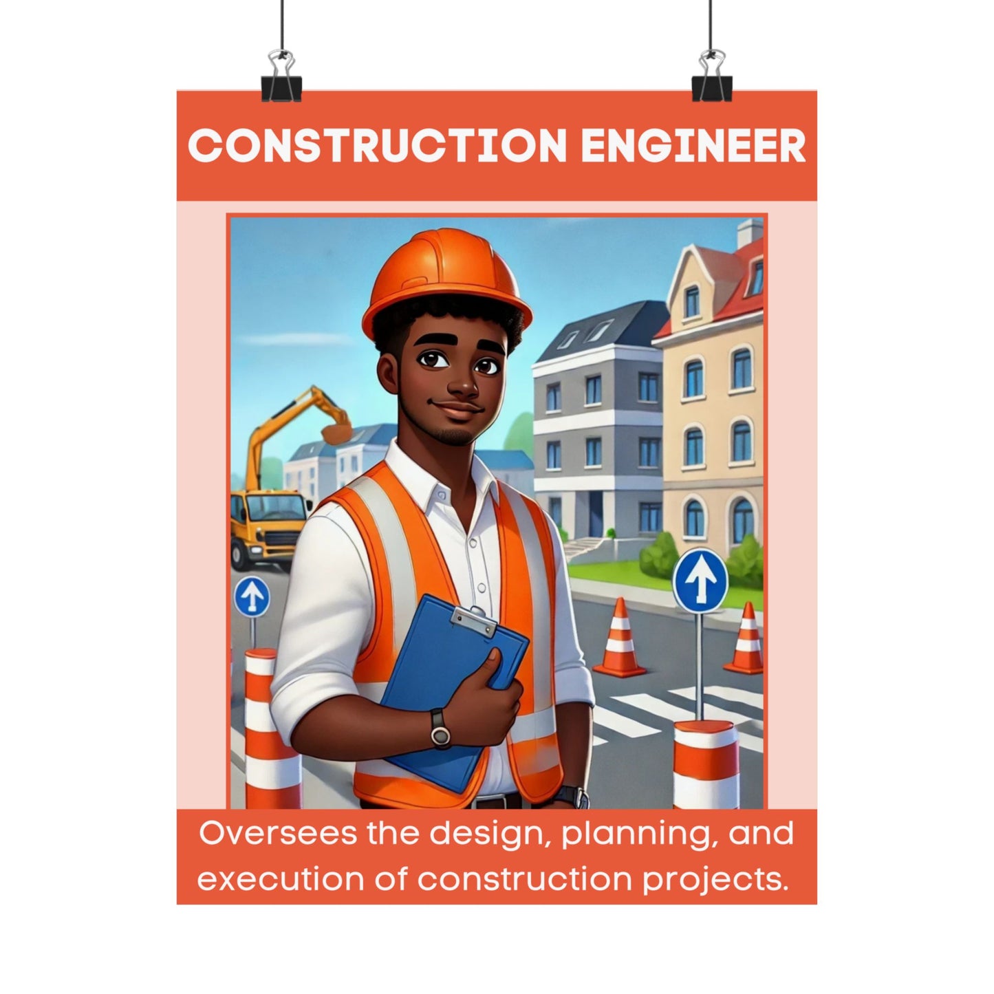 Construction Engineer Poster