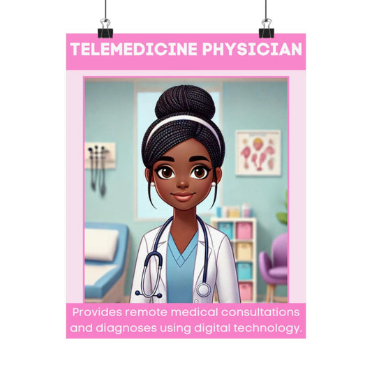 Telemedicine Physician Digital Poster