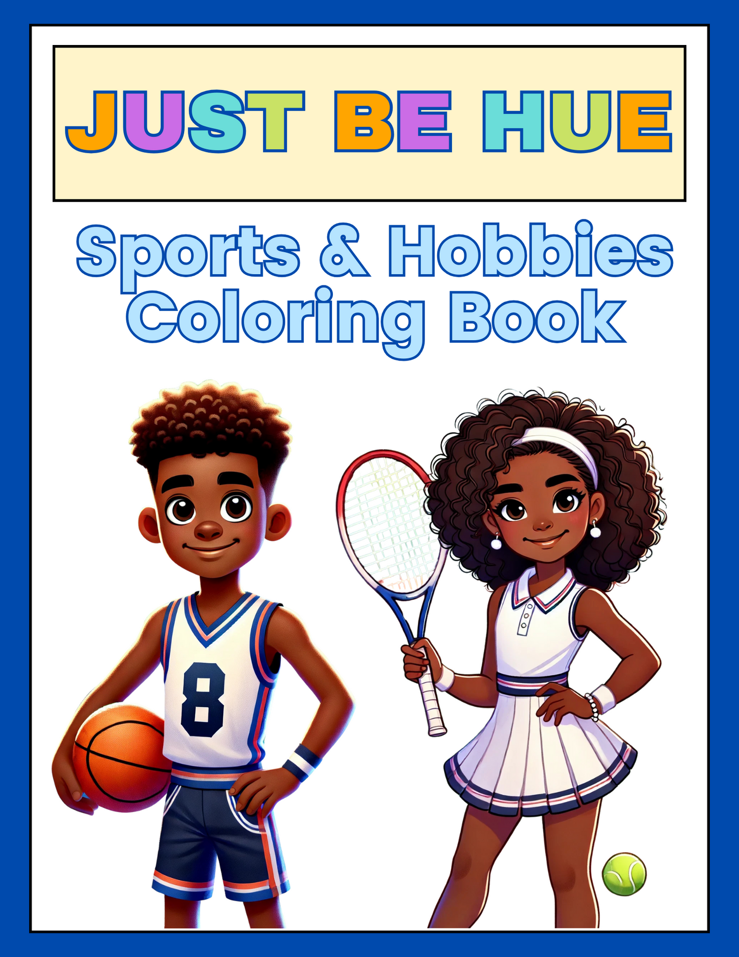 Sports & Hobbies Digital Coloring Book