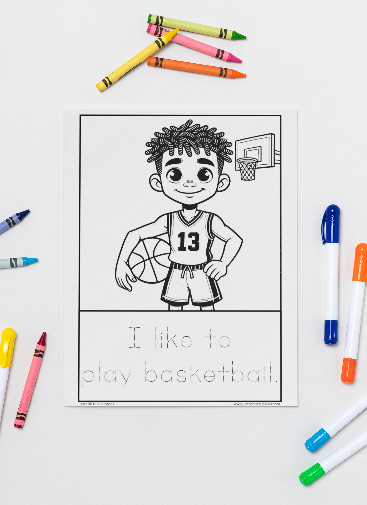 Sports & Hobbies Digital Coloring Book